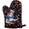I’ve Got A Knife Oven Mitt Funny Kitchen Chopping Graphic Novelty Kitchen Accessories Funny Graphic Kitchenwear Cool Food Novelty Cookware Black Oven Mitt(Oven Mitt)