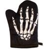Skeleton Hand Oven Mitt Funny Bones Halloween Party Graphic Novelty Accessories Funny Graphic Kitchenwear Halloween Cool Food Novelty Cookware Black Oven Mitt(Oven Mitt)