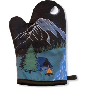 I Hate People Funny Outdoor Adventure Camping Introvert Graphic Kitchen Accessories Funny Graphic Kitchenwear Cool Camping Novelty Cookware Black Oven Mitt(Oven Mitt)