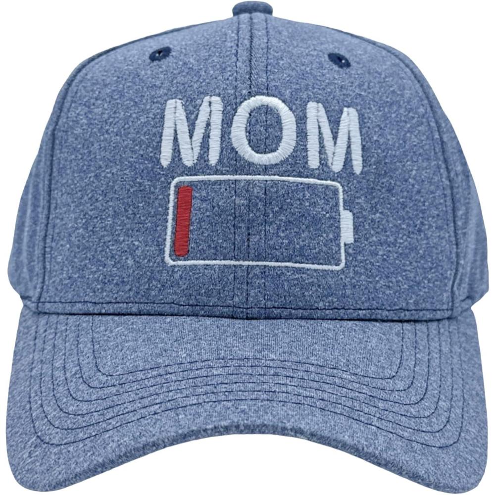 imageFunny Mom Hats Hilarious Mothers Day Graphic Caps with Sarcastic DesignsBlack Mom Battery