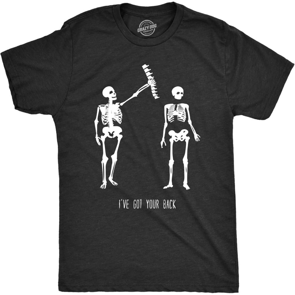 imageMens Got Your Back Funny Halloween Skeleton Best Friend T ShirtBlack