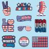 America Sticker Extra Large Stickers for Adults Funny Adhesives with Memes Patriotic Cool Sarcastic Multi 10 Pieces(10 Pieces)
