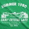 Crazy Dog Men’s T Shirt Camp Crystal Lake 1980 Spooky Halloween Graphic Novelty Tees(Green)