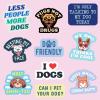 Dog Sticker Extra Large Stickers for Adults Funny Adhesives with Memes Sarcastic Cool Dog Multi 10 Pieces(10 Pieces)