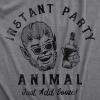 Mens Funny Halloween Shirts Spooky Scary October Tees for Guys(Dark Heather Grey – Animal)