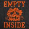 Mens Funny Halloween Shirts Spooky Scary October Tees for Guys(Heather Black – Empty)