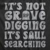 Mens Funny Halloween Shirts Spooky Scary October Tees for Guys(Heather Black – Grave)