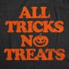 Mens Funny Halloween Shirts Spooky Scary October Tees for Guys(Heather Black – Tricks)