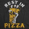 Mens Funny Halloween T Shirts Pumpkin Skeleton Costume Devil Zombie Tees(Heather Black – Rest in Pizza)