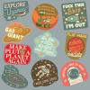Space Sticker Extra Large Stickers for Adults Funny Adhesives with Memes Sarcastic Cool Space Multi 10 Pieces(10 Pieces)