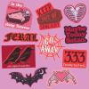 Spooky Sticker Extra Large Stickers for Adults Funny Adhesives with Memes Halloween Cool Sarcastic Multi 10 Pieces(10 Pieces)