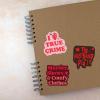 True Crime Sticker Extra Large Stickers for Adults Funny Adhesives with Memes Cool Sarcastic Multi 10 Pieces(10 Pieces)