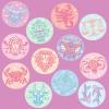 Zodiac Sticker Extra Large Stickers for Adults Funny Adhesives with Memes Multi 10 Pieces(10 Pieces)