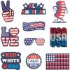 America Sticker Extra Large Stickers for Adults Funny Adhesives with Memes Patriotic Cool Sarcastic Multi 10 Pieces(10 Pieces)