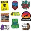 Cryptid Sticker Extra Large Stickers for Adults Funny Adhesives with Memes Cool Sarcastic Multi 10 Pieces(10 Pieces)