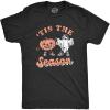 Mens Tis The Season T Shirt Funny Spooky Halloween Costume Lovers Tee for Guys(Heather Black – Season)