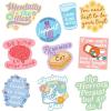 Mental Health Sticker Extra Large Stickers for Adults Funny Adhesives with Memes Cool Sarcastic Multi 10 Pieces(10 Pieces)