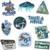 Nature Stickers for Adults – Funny Camping Vinyl Decals with Memes – Extra Large Outdoor Adventure Pack – Waterproof Hiking and Laptop Sticker Set 10 Pieces – Multi 10 Pieces(10 Pieces)