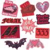 Spooky Sticker Extra Large Stickers for Adults Funny Adhesives with Memes Halloween Cool Sarcastic Multi 10 Pieces(10 Pieces)