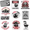 Trash Animals Sticker Extra Large Stickers for Adults Funny Adhesives with Memes Sarcastic Cool Animal Multi 10 Pieces(10 Pieces)