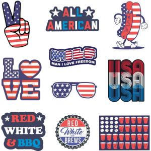 America Sticker Extra Large Stickers for Adults Funny Adhesives with Memes Patriotic Cool Sarcastic Multi 10 Pieces(10 Pieces)