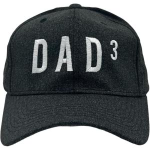 Crazy Dog T-Shirts Funny Dad Hats Hilarious Fathers Day Graphic Caps(Black – Dad Cubed)