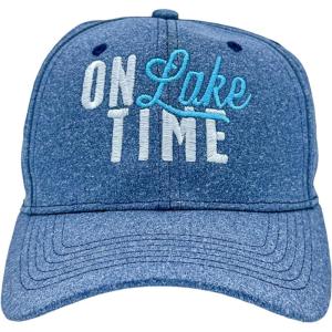 On Lake Time Hat Funny Summer Vacation Outdoors Cap(Blue – Lake)