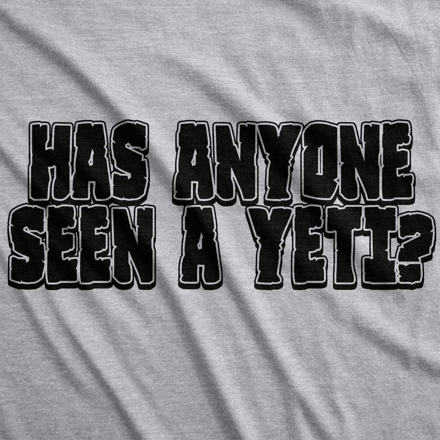 imageHas Anyone Seen A Yeti Funny Flip T Shirt Cool Bigfoot Cool Vintage Graphic TeeLight Heather Grey
