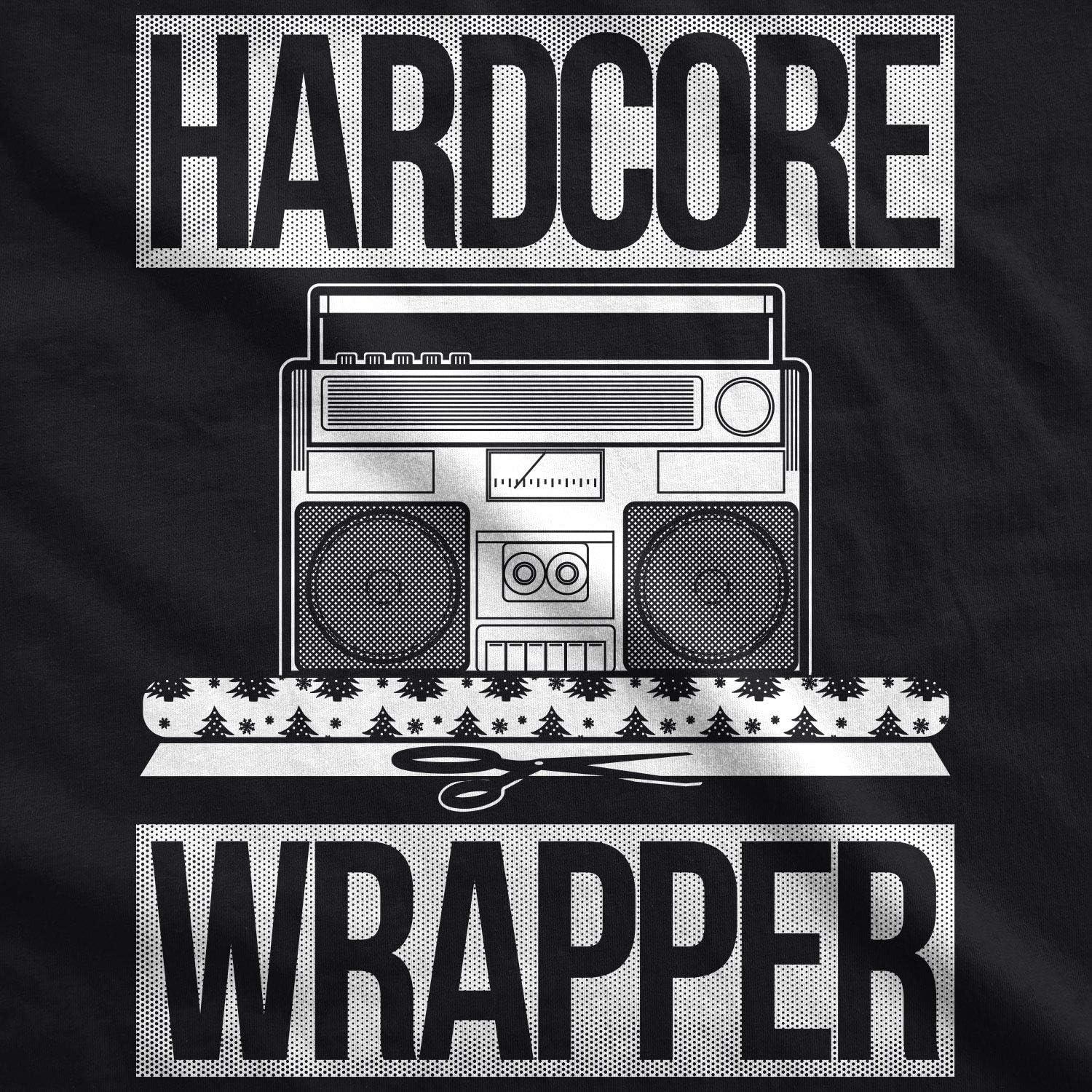 imageMens Hardcore Wrapper T Shirt Funny Christmas Offensive Xmas GiftsBlack