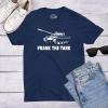 Frank The Tank T Shirt Army Funny Drinking Shirts Beer Joke Alcohol Humor (Blue) – L