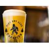 Hide and Seek Champion Pint Glass Funny Bigfoot Sasquatch Joke Novelty Cup-16 oz Funny Drinking Glasses Cool Sarcastic Novelty Drinking Glasses White Standard