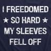 Mens Fitness Tank I Freedomed So Hard My Sleeves Fell Off Tank Funny 4th of July Sleeveless(Navy)