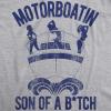 Mens Motorboatin Son of A Bitch T Shirt Funny Nautical Movie Quote Tee(Light Heather Grey)
