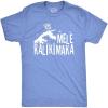 Mens Mele Kalikimaka T Shirt Funny Surfing Hawaiian Christmas Santa Tee(Heather Light Blue)