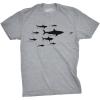 Mens Shark Hierarchy Chart T Shirt Funny Science Ocean Tee for Guys(Light Heather Grey – Shark Hierarchy)