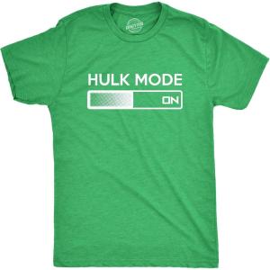 Hulk Mode On T Shirt Funny Graphic Gym Workout Top Sarcastic Saying Adult Humor Tshirt