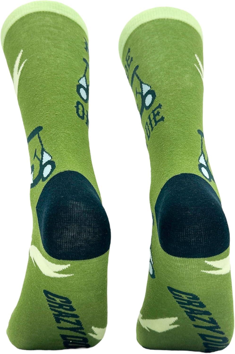 imageCrazy Dog TShirts Mens Funny Golf Socks Sports Crews for Guys with Fun Clubhouse SayingsRide Or Die