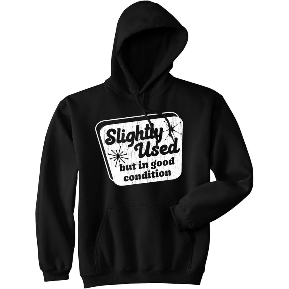 imageCrazy Dog TShirts Slightly Used But In Good Condition Unisex Hoodie Funny Sarcastic Hooded Sweatshirt