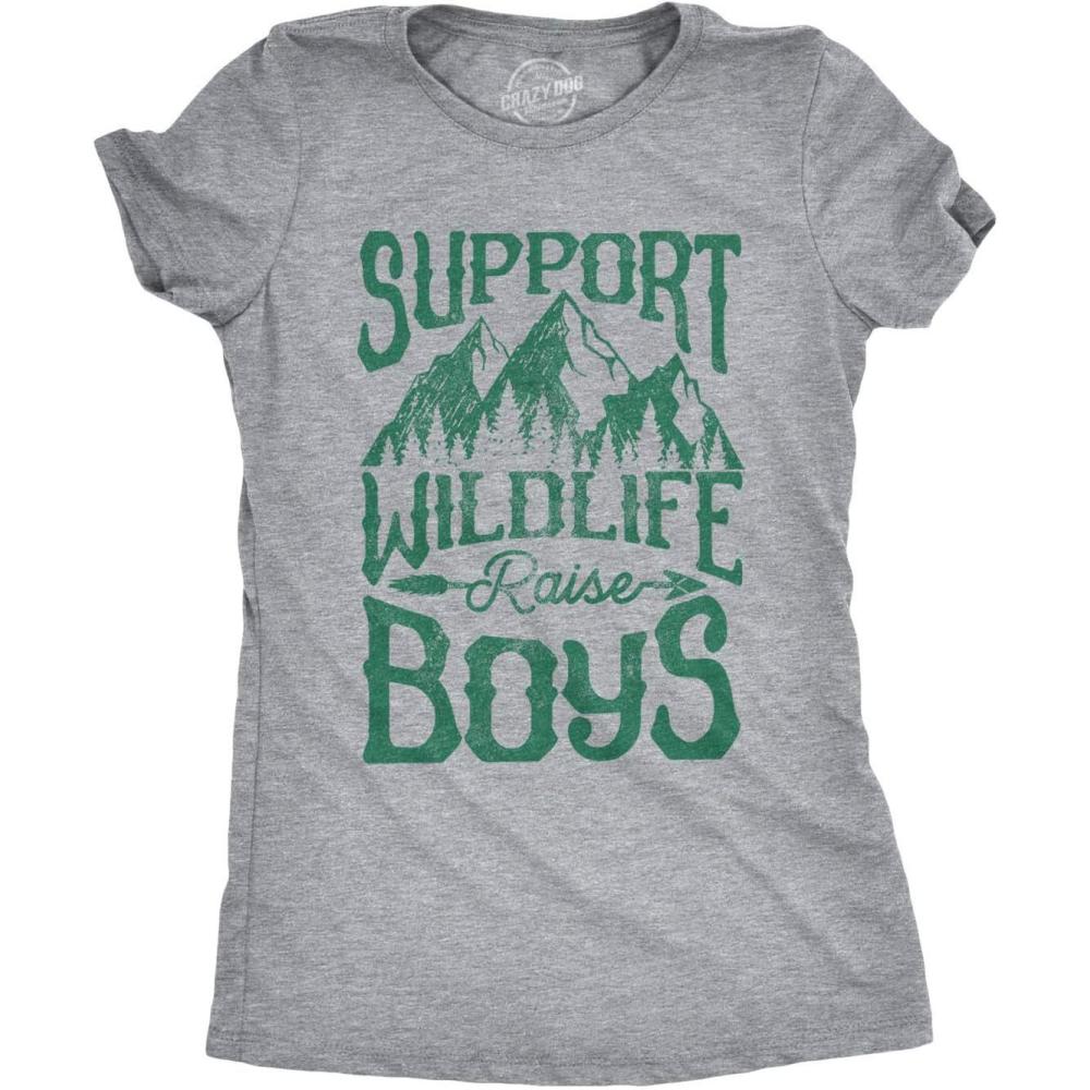 imageWomens Mama Duck T Shirt Cute Bird mom Gift for Pet Owner or LoverLight Heather Grey Wildlife Boys