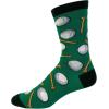 Crazy Dog T-Shirts Funny Cool Graphic Novelty Crew Socks for Men(Lot of Balls)