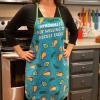 Crazy Dog T-Shirts Introverted But Willing to Discuss Tacos Funny Cinco De Mayo Graphic Kitchen Accessories Funny Graphic Kitchenwear Cinco De Mayo Cool Food Novelty Discuss Oven Mitt + Apron