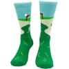 Crazy Dog T-Shirts Mens Funny Golf Socks Sports Crews for Guys with Fun Clubhouse Sayings(Eat Sleep Golf)
