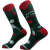 Crazy Dog T-Shirts Mens Funny Golf Socks Sports Crews for Guys with Fun Clubhouse Sayings(Golfing Murdery)