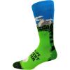 Crazy Dog T-Shirts Mens Funny Golf Socks Sports Crews for Guys with Fun Clubhouse Sayings(Okayest Golfer)