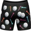 Crazy Dog T-Shirts Mens I Like Golf and Maybe 3 People Boxers Funny Sarcastic Golfing Ball Tee Graphic Underwear for Guys(Black)