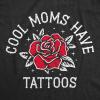 Funny Mom Shirts for Cool Moms with Hustle Sarcastic Mothers Day Tees with Funny Sayings(Heather Black – Tattoos)