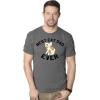 Mens Best Cat Dad Ever Funny Face T Shirt Hilarious Pet Lover Graphic for Guys(Dark Heather Grey)
