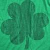 St Patricks Day T-Shirt – Women’s Vintage Distressed Shamrock Graphic Tee, Lucky Clover Green Tee(Heather Green)