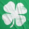 Womens Four Leaf Clover T Shirt Funny Saint Patricks Day Shamrock Lucky Irish(Green)