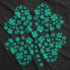 Womens Glitter Clover T Shirt Funny Awesome St Pattys Days Parade Shiny Shamrock Tee for Ladies(Heather Black – Glitter Clover)